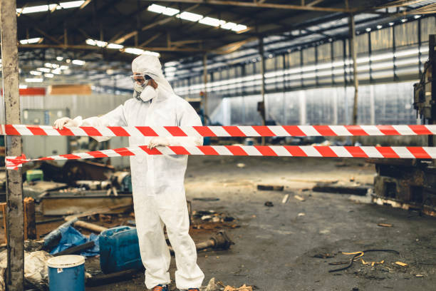 Professional Trauma Scene Cleanup technician working in Raymond, WI